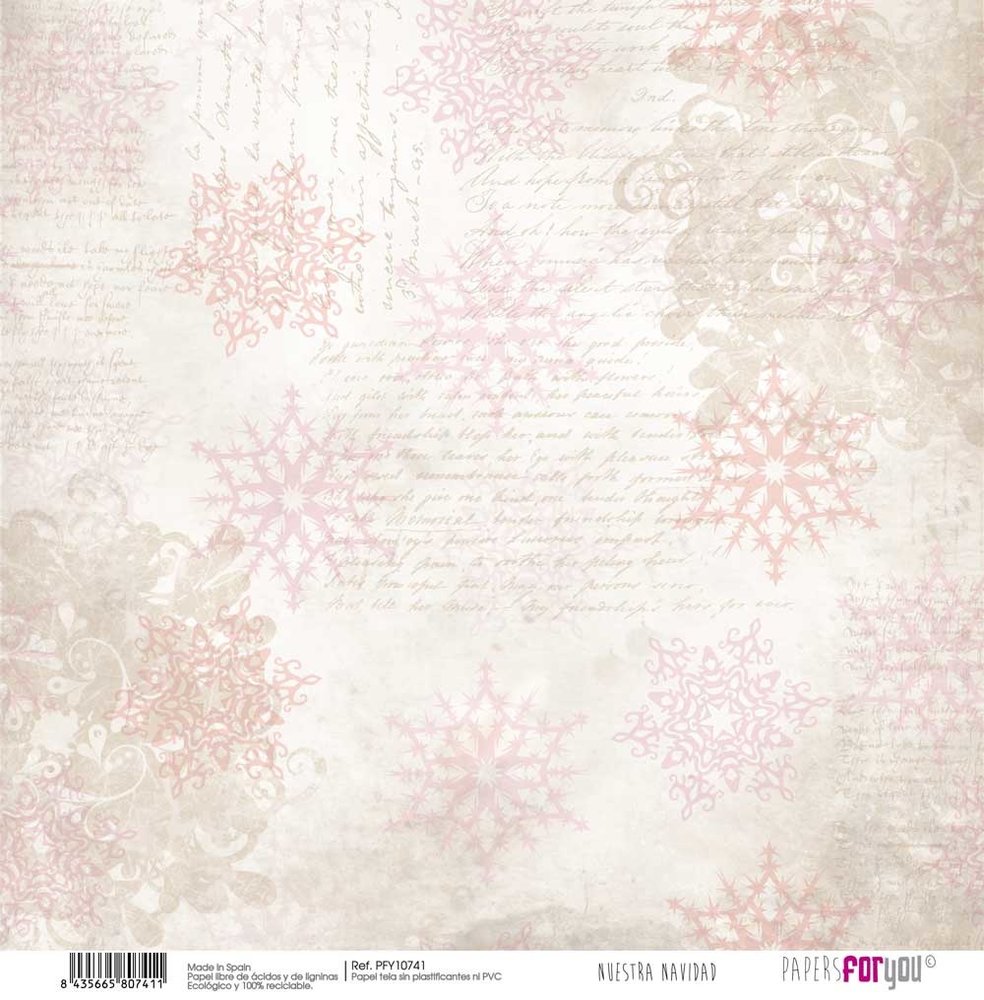 Papers For You Nuestra Navidad Canvas Scrap Pack (8pcs) (PFY-10732) (DISCONTINUED)