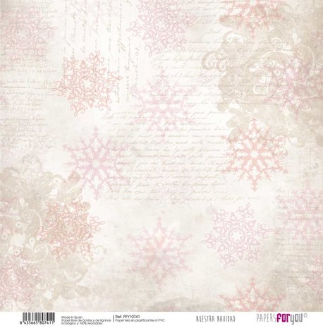 Papers For You Nuestra Navidad Canvas Scrap Pack (8pcs) (PFY-10732) (DISCONTINUED)