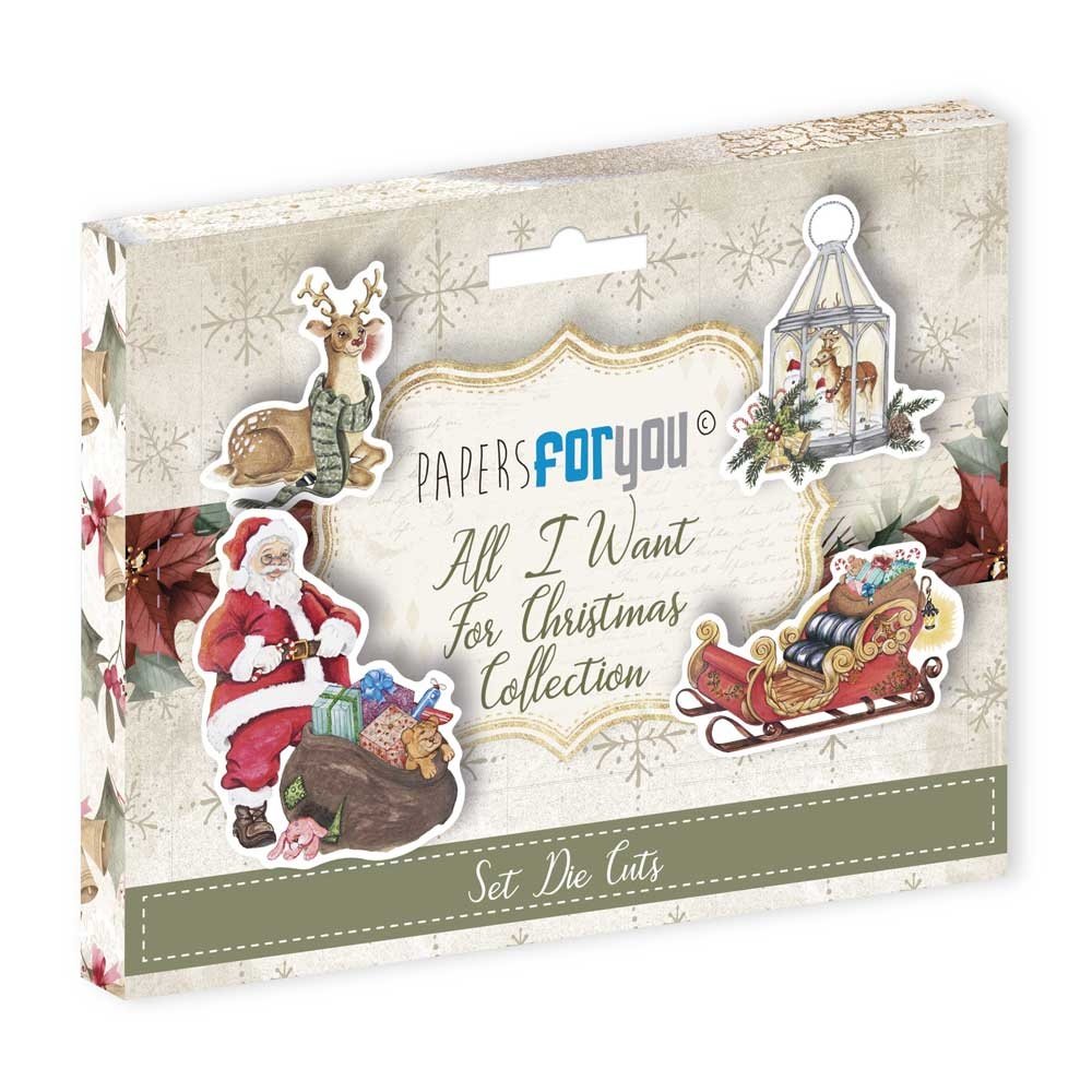 Papers For You All I Want For Christmas Die Cuts (PFY-10815) (DISCONTINUED) Papers For You All I Want For Christmas Die Cuts (PFY-10815) (DISCONTINUED)
