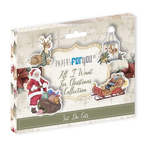 Papers For You All I Want For Christmas Die Cuts (PFY-10815) (DISCONTINUED) Papers For You All I Want For Christmas Die Cuts (PFY-10815) (DISCONTINUED)