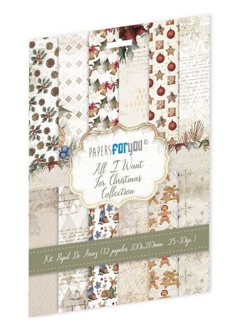 Papers For You All I Want for Christmas Rice Paper Kit (12 pcs) (PFY-10864) (DISCONTINUED) Papers For You All I Want for Christmas Rice Paper Kit (12 pcs) (PFY-10864) (DISCONTINUED)