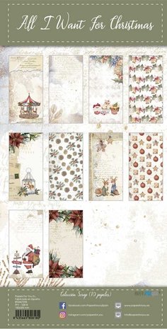 Papers For You All I Want For Christmas Slim Scrap Paper Pack (10pcs) (PFY-10818) (DISCONTINUED) Papers For You All I Want For Christmas Slim Scrap Paper Pack (10pcs) (PFY-10818) (DISCONTINUED)