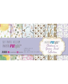 Papers For You Christmas In Gnome Forest Vellum Paper Pack (6pcs) (PFY-10762) (DISCONTINUED)