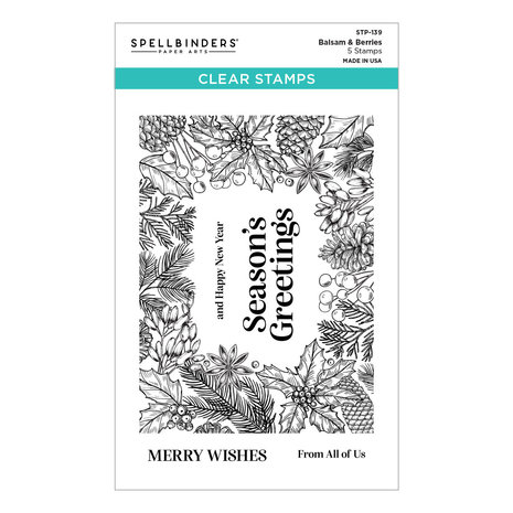 Spellbinders Balsam & Berries Clear Stamp (STP-139) (OUTLET) Spellbinders Balsam & Berries Clear Stamp (STP-139) (OUTLET)