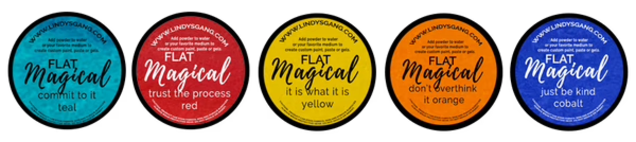 Lindy's Stamp Gang Words of Wisdom Magical Flat Set (mag-flat-09)