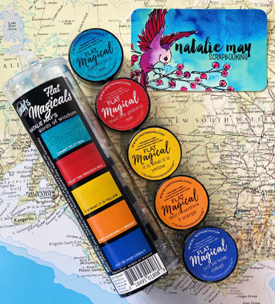 Lindy's Stamp Gang Words of Wisdom Magical Flat Set (mag-flat-09)