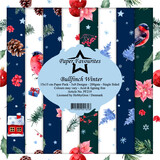 Paper Favourites Bullfinch Winter 6x6 Inch Paper Pack (PF219) (DISCONTINUED)