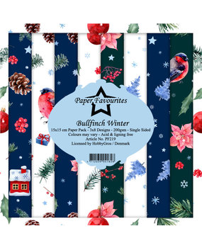 Paper Favourites Bullfinch Winter 6x6 Inch Paper Pack (PF219) (DISCONTINUED)