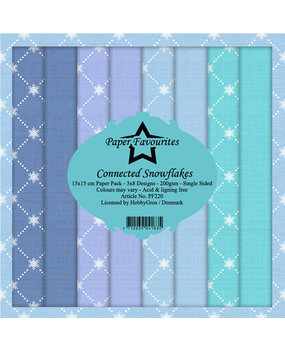 Paper Favourites Connected Snowflakes 6x6 Inch Paper Pack (PF220) (DISCONTINUED)