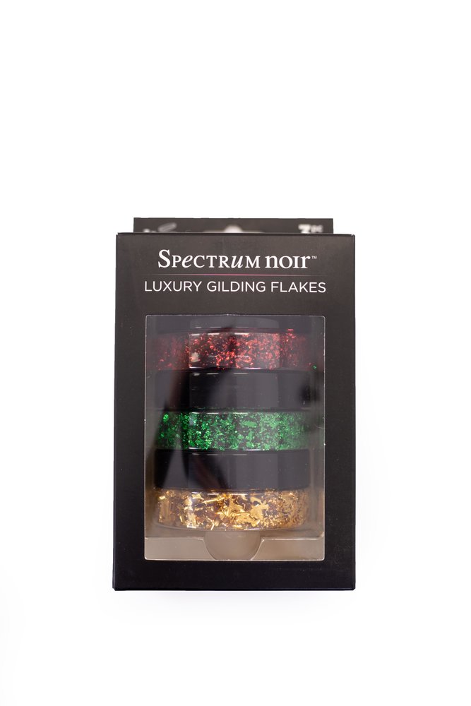 Spectrum Noir Luxury Gilding Flakes Christmas (3x50ml) (SN-GILFLAKE-CHRI) (DISCONTINUED) Spectrum Noir Luxury Gilding Flakes Christmas (3x50ml) (SN-GILFLAKE-CHRI) (DISCONTINUED)
