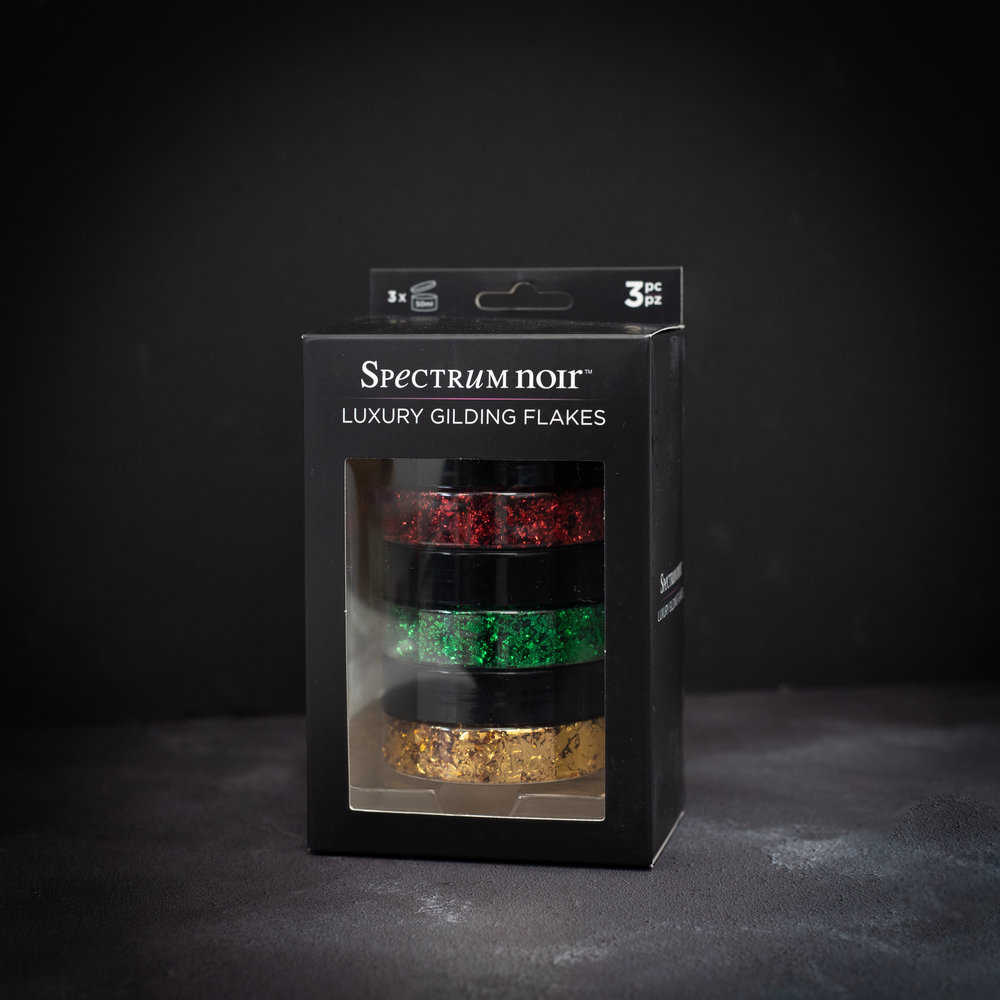 Spectrum Noir Luxury Gilding Flakes Christmas (3x50ml) (SN-GILFLAKE-CHRI) (DISCONTINUED) Spectrum Noir Luxury Gilding Flakes Christmas (3x50ml) (SN-GILFLAKE-CHRI) (DISCONTINUED)