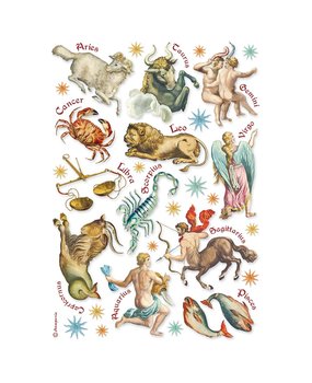 Stamperia A4 Rice Paper Cosmos Infinity Astrological Signs (6 pcs) (DFSA4732) (DISCONTINUED) Stamperia A4 Rice Paper Cosmos Infinity Astrological Signs (6 pcs) (DFSA4732) (DISCONTINUED)