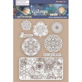 Stamperia Natural Rubber Stamp Cosmos Infinity Essence Symbols (WTKCC219) (DISCONTINUED)