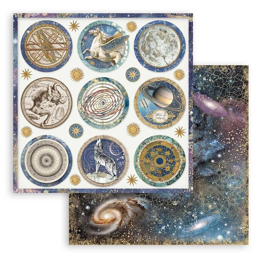 Stamperia Cosmos Infinity 8x8 Inch Paper Pack (SBBS67) Stamperia Cosmos Infinity 8x8 Inch Paper Pack (SBBS67)