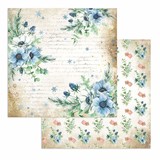 Stamperia Romantic Cozy Winter Flowers 12x12 Inch Paper Sheets (10pcs) (SBB903) (DISCONTINUED)
