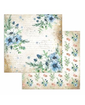 Stamperia Romantic Cozy Winter Flowers 12x12 Inch Paper Sheets (10pcs) (SBB903) (DISCONTINUED)