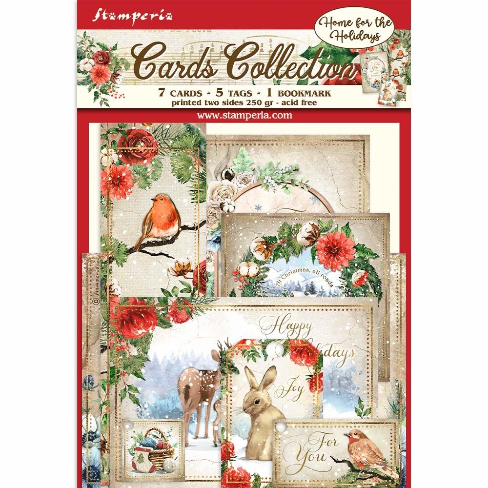 Stamperia Cards Collection Romantic Home for Holidays (SBCARD14) (DISCONTINUED) Stamperia Cards Collection Romantic Home for Holidays (SBCARD14) (DISCONTINUED)