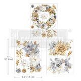 Re-Design with Prima A Gilded Moment 8.5x11 Inch Middy Decor Transfers (3pcs) (660130) (DISCONTINUED)