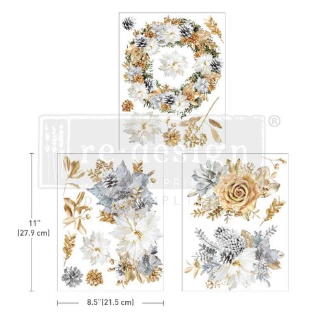 Re-Design with Prima A Gilded Moment 8.5x11 Inch Middy Decor Transfers (3pcs) (660130) (DISCONTINUED) Re-Design with Prima A Gilded Moment 8.5x11 Inch Middy Decor Transfers (3pcs) (660130) (DISCONTINUED)