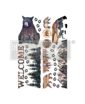 Re-Design with Prima Cabin Getaway 24x35 Inch Decor Transfers (1pcs) (656423) (DISCONTINUED)