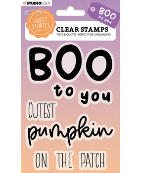 Studio Light Sweet Stories Clear Stamp Boo To You Quotes Large (SL-SS-STAMP271) (OUTLET)