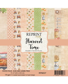 Reprint Harvest Time 8x8 Inch Paper Pack (RPM037) (OUTLET)