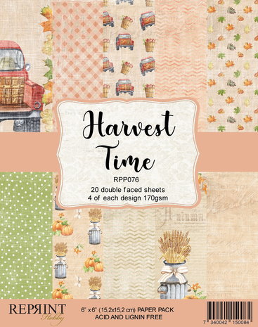Reprint Harvest Time 6x6 Inch Paper Pack (RPP076) (OUTLET)