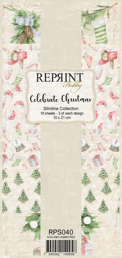 Reprint Celebrate Christmas Slimline Paper Pack (RPS040) (DISCONTINUED) Reprint Celebrate Christmas Slimline Paper Pack (RPS040) (DISCONTINUED)