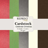 Reprint Celebrate Christmas 12x12 Inch Cardstock (CSP009) (DISCONTINUED)
