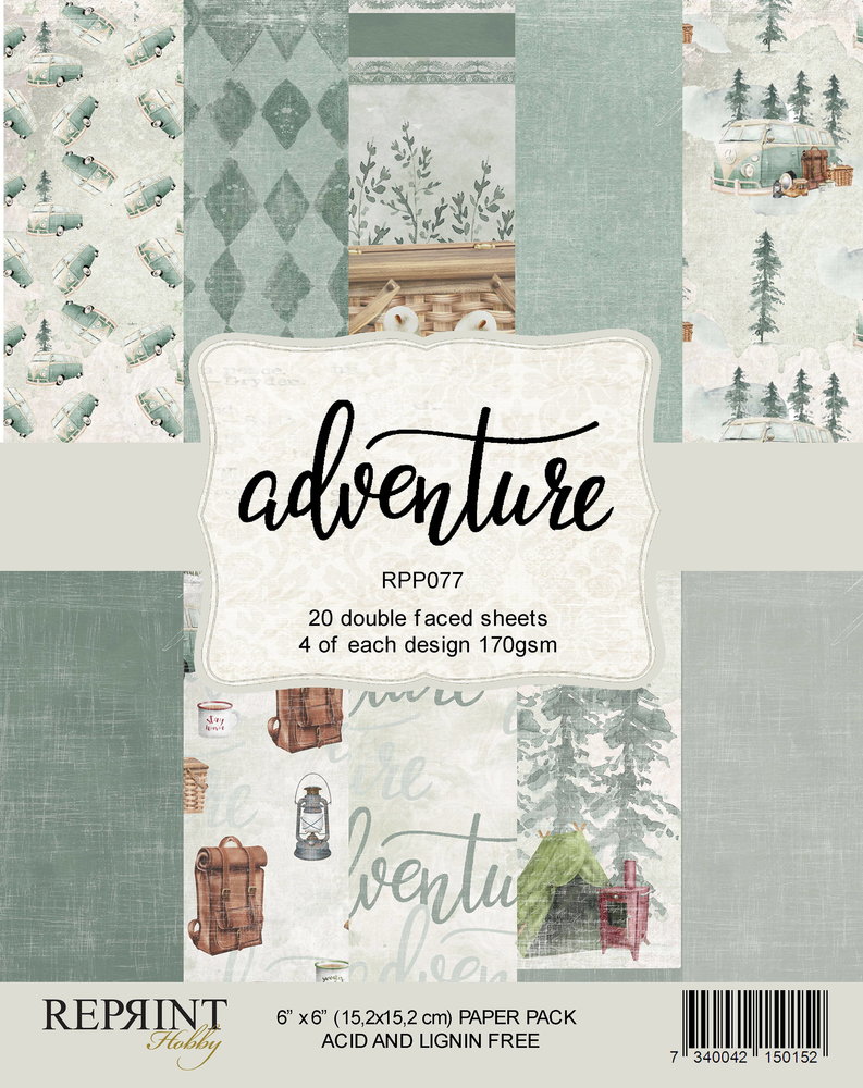 Reprint Adventure 6x6 Inch Paper Pack (RPP077) (DISCONTINUED) Reprint Adventure 6x6 Inch Paper Pack (RPP077) (DISCONTINUED)