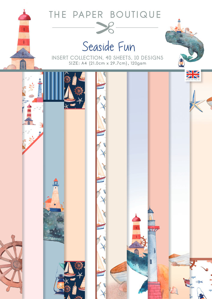The Paper Boutique Seaside Fun A4 Insert Collection (PB1948) (OUTLET)