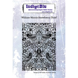 IndigoBlu William Morris Strawberry Thief A6 Rubber Stamps (IND1006) (OUTLET)