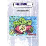IndigoBlu Vintage Strawberry A6 Rubber Stamps (IND1005) (OUTLET)