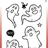 Woodware Tiny Ghost Clear Stamps (FRM051) (OUTLET) Woodware Tiny Ghost Clear Stamps (FRM051) (OUTLET)