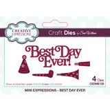 Creative Expressions Sue Wilson Craft Die Mini Expressions Best Day Ever (CEDME129) (OUTLET)