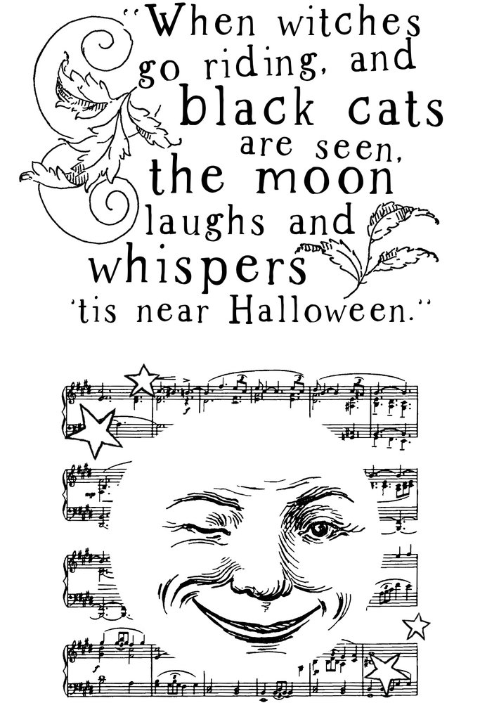 Creative Expressions Sam Poole Clear Stamp A6 Whispering Moon (CEC1010) (OUTLET)