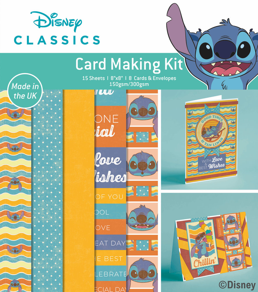 Lilo & Stitch 8x8 Inch Box Card Making Kit (DYP0020) - Craftlines B.V.