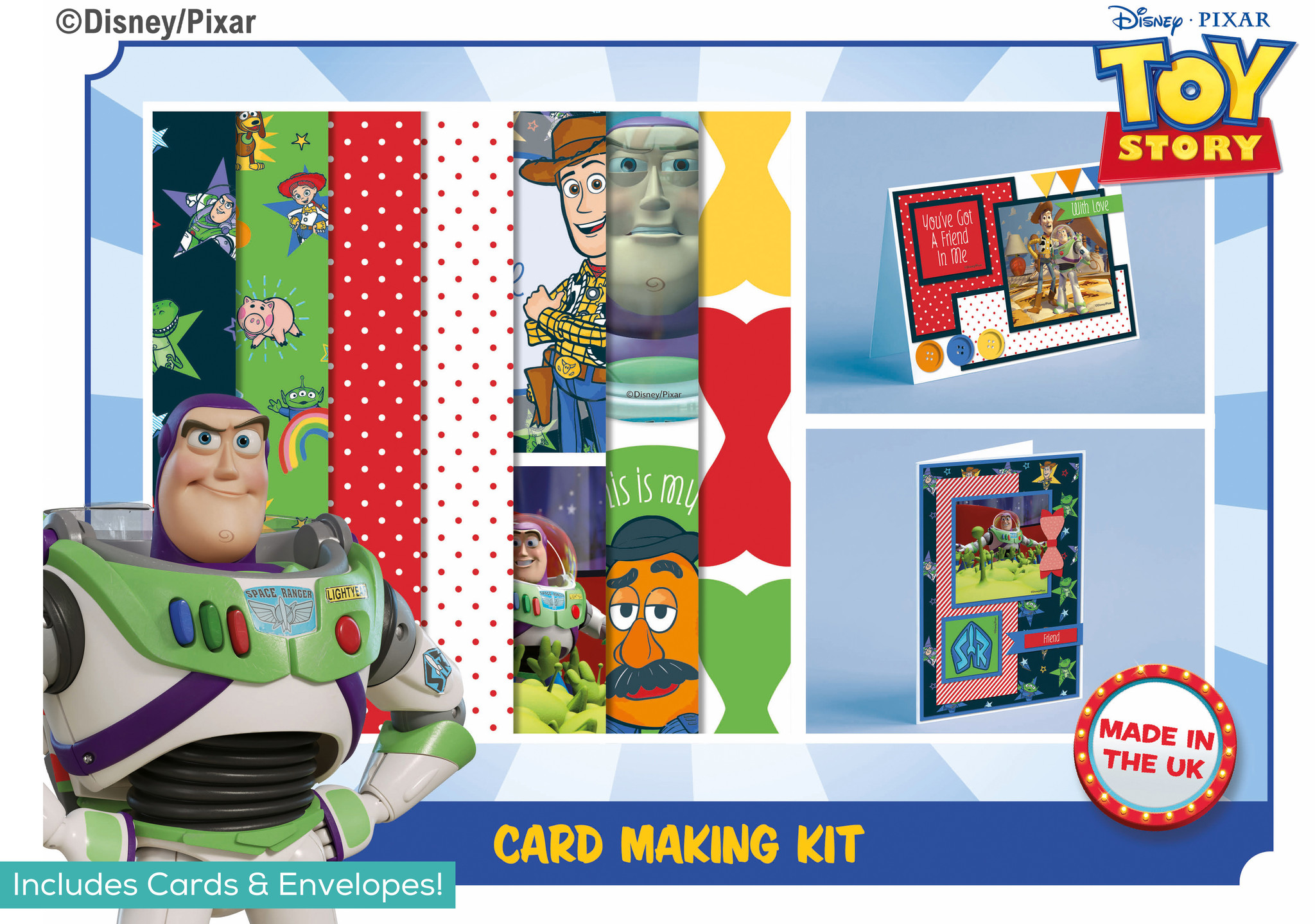 Disney Toy Story-Christmas Card Making Pad, 8x8