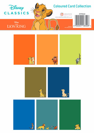 Creative Expressions The Lion King A4 Coloured Card Collection (DYP0042) (OUTLET)