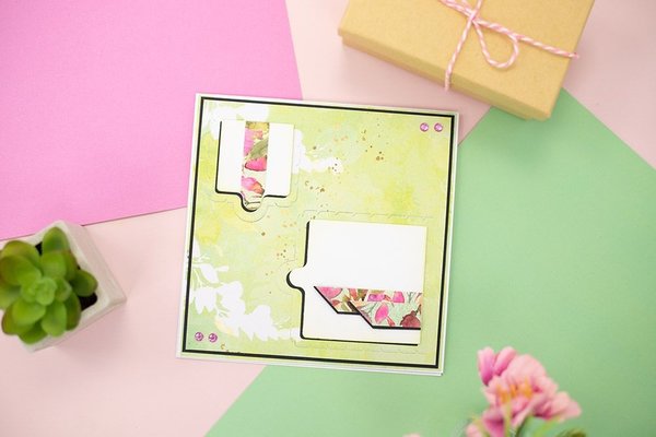 Gemini Door Reveal Stamp & Die Square (GEM-STD-SDR) (OUTLET)