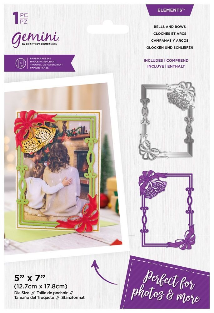 Gemini Fancy Frame Bells and Bows Elements Dies (GEM-MD-ELE-FFD-BELB) (DISCONTINUED)