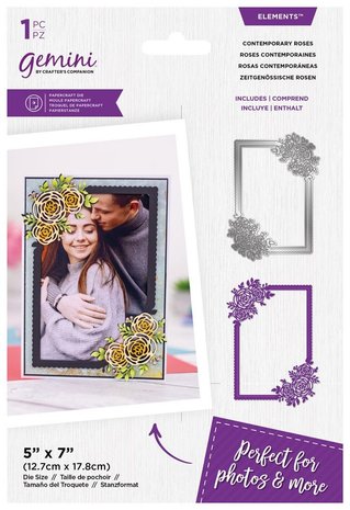 Gemini Fancy Frame Contemporary Roses Elements Dies (GEM-MD-ELE-FFD-CORO) (DISCONTINUED)