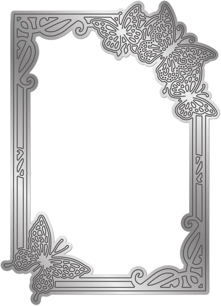 Gemini Fancy Frame Beautiful Butterflies Elements Dies (GEM-MD-ELE-FFD-BEBU) (DISCONTINUED)