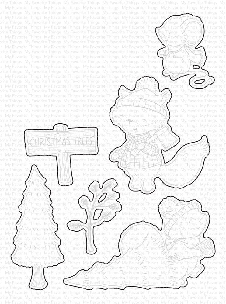 My Favorite Things Christmas Tree Farm Die-namics (MFT-2393) (OUTLET)