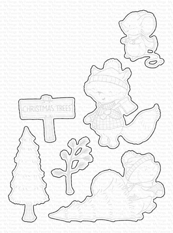 My Favorite Things Christmas Tree Farm Die-namics (MFT-2393) (OUTLET)