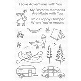 My Favorite Things Happy Camper Clear Stamps (CS-718) (OUTLET)