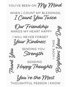 My Favorite Things Thoughtful Greetings Clear Stamps (CS-717) (OUTLET)