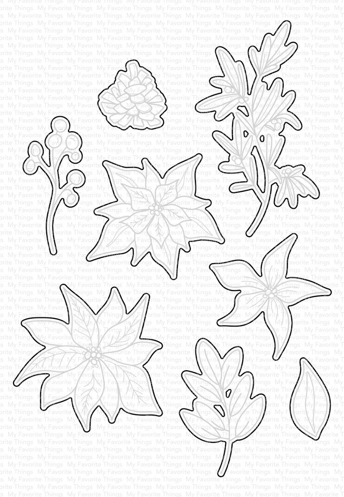 My Favorite Things Pretty Poinsettias Die-namics (MFT-2396) (OUTLET) My Favorite Things Pretty Poinsettias Die-namics (MFT-2396) (OUTLET)