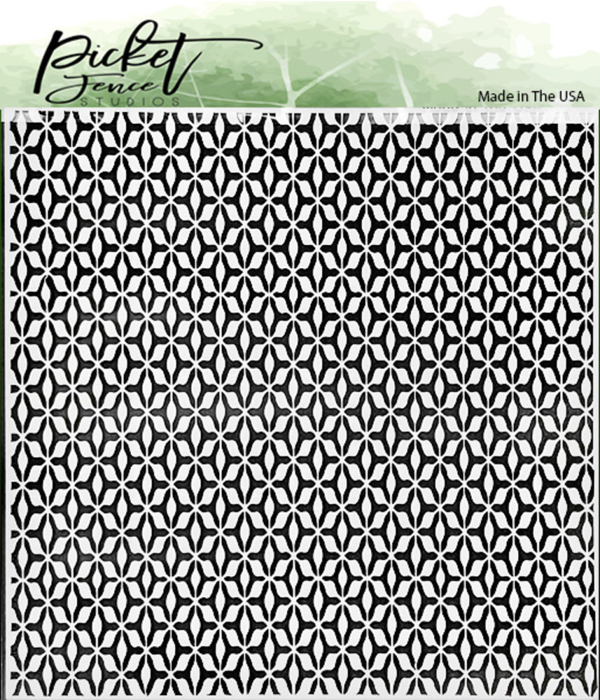 Picket Fence Studios Winter Rings 6x6 Inch Stencil (SC-334) (OUTLET)