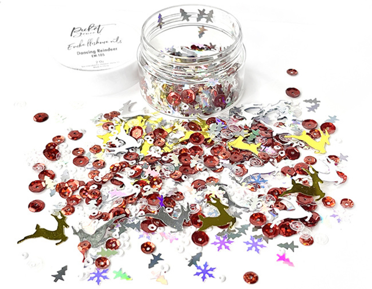 Picket Fence Studios Embellishments Dancing Reindeer 2 oz (EM-105) (OUTLET)